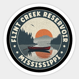 Flint Creek Reservoir Mississippi Sunset Sticker